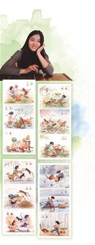 打打闹闹的童年融入节气 “二十四节气”漫画走红