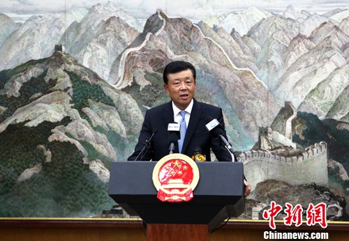 资料图：中国驻英国大使刘晓明。<a target='_blank' href='http://www.chinanews.com/'>中新社</a>发 周兆军 摄