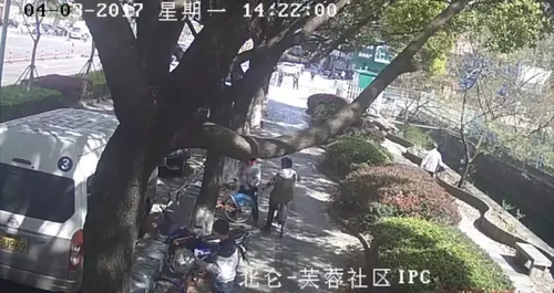 3个熊孩子破坏公共自行车 家长:要钱没有 抓走吧