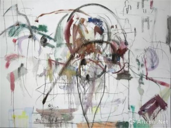 张乐华 | 关于《中央电视台新闻联播2015年12月5日》的一切亚麻布面油画 | 310×235cm | 2015年