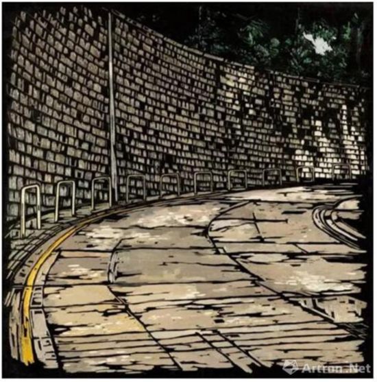 付斌 | 平行线系列之33木板综合材料 | 90×90cm | 2014年