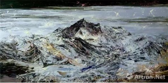 李新建 | 大喜马拉雅布面油画 | 200×400cm | 2016年