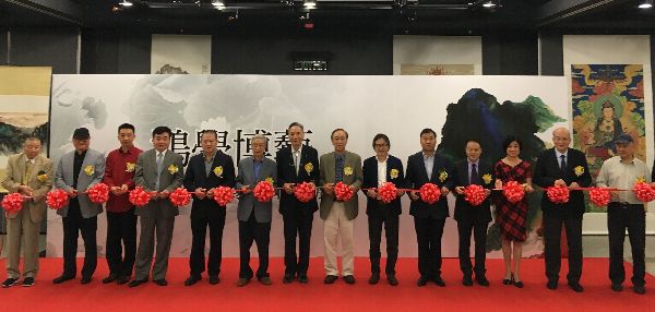 鸿学博艺--中国著名书画家寒石艺术香港展开幕