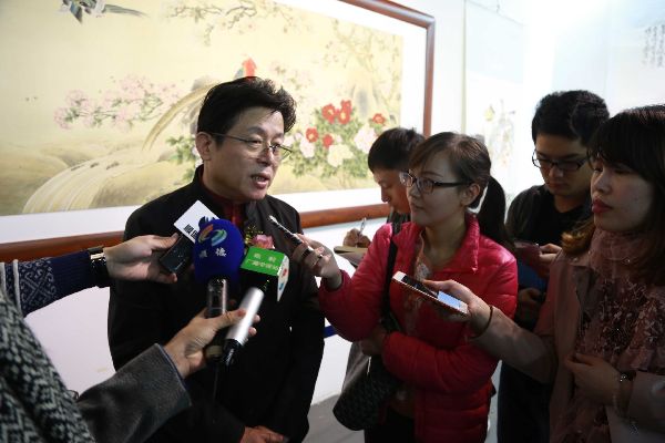 鸿学博艺--中国著名书画家寒石艺术香港展开幕