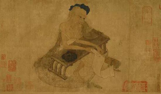 (传)唐 王维《伏生授经图卷》