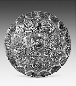 西汉中期必忠必信铭草叶镜 西汉中期必忠必信铭草叶镜