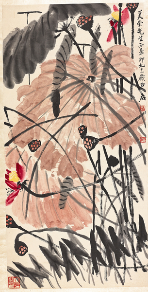 齐白石 荷花图 齐白石 荷花图