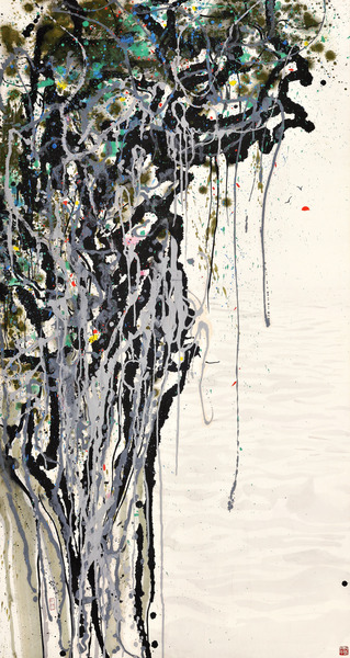 吴冠中 《日出》 吴冠中 《日出》