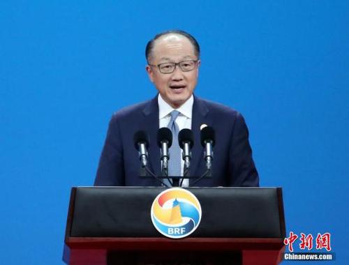 5月14日，“一带一路”国际合作高峰论坛高级别会议在北京举行，世界银行行长金墉致辞。<a target='_blank' href='http://www.chinanews.com/'>中新社</a>记者 侯宇 摄