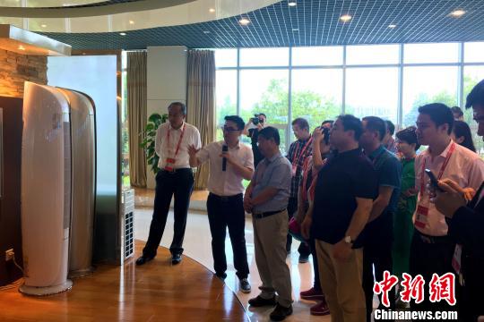 侨商在安徽省肥西县考察交流，寻找合作机遇?！≌徘?摄