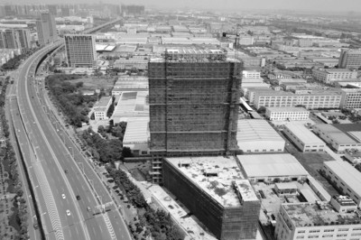 停工的北阜时代广场 停工的北阜时代广场