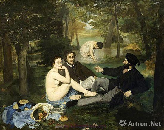 马奈 草地上的午餐 马奈 草地上的午餐