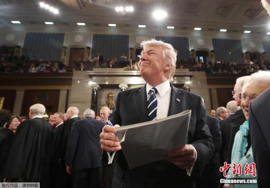 资料图：美国总统特朗普。