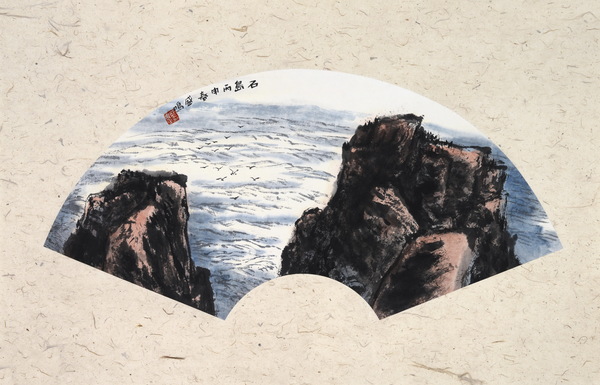 9、盛鸣扇面作品