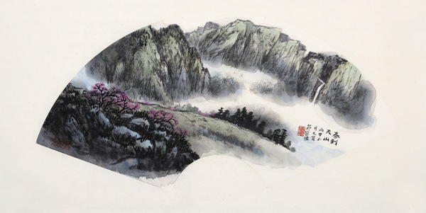 10、盛鸣扇面作品