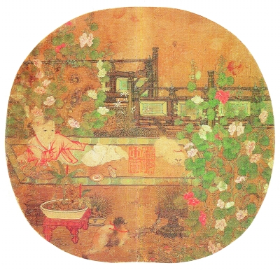 端午戏婴图 美国波士顿美术馆藏 端午戏婴图 美国波士顿美术馆藏