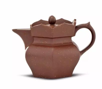 当代 顾景舟制高僧帽壶 高 9.7cm 宽 13.3cm 王度、黄玄龙、陈增鼎旧藏 