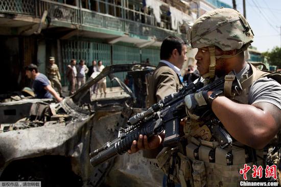 资料图：一名驻阿富汗美军士兵。