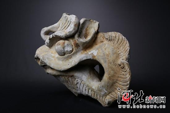 出土的唐五代龙形建筑物构件。  吴军供图