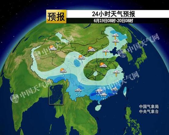 北方多阵雨高温缩减 明起江南雨势增强