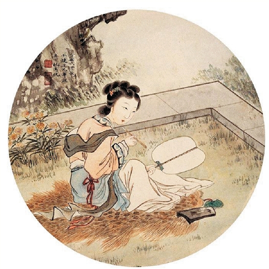 吴湖帆 人物画 吴湖帆 人物画