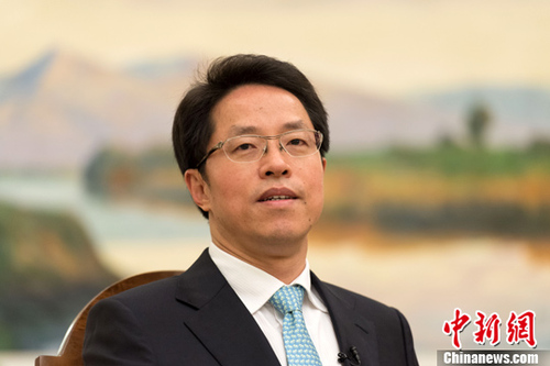 今年是香港回归20周年，中央人民政府驻香港特别行政区联络办公室主任张晓明近日在香港接受记者采访。<a target='_blank' href='http://www.chinanews.com/'>中新社</a>记者 崔楠 摄