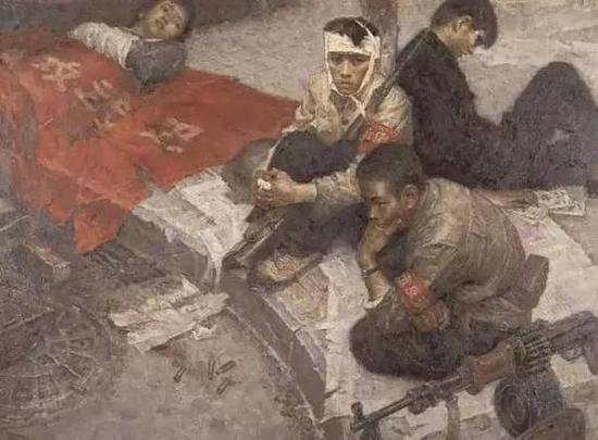 高小华，《为什么》，107.5 x 136.5cm，1978，中国美术馆收藏