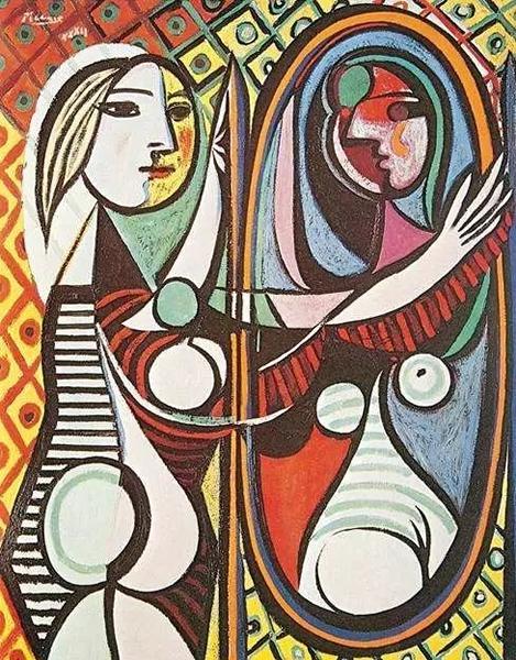 毕加索 裸体梳妆女