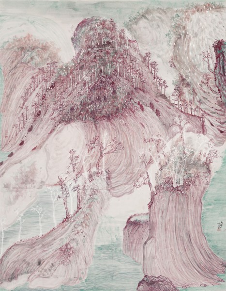 林淼 《山風初日图》尺寸：145x184cm，纸本水墨 创作时间：2016年，画种：中国画 - 副本