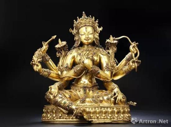 保利春拍“14-15世纪大随求佛母”成交于3450万元