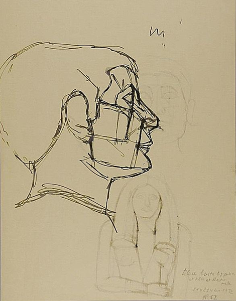 贾科梅蒂 Alberto Giacometti - 埃及手稿