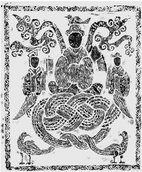 微山两城小石祠西壁画像 微山两城小石祠西壁画像