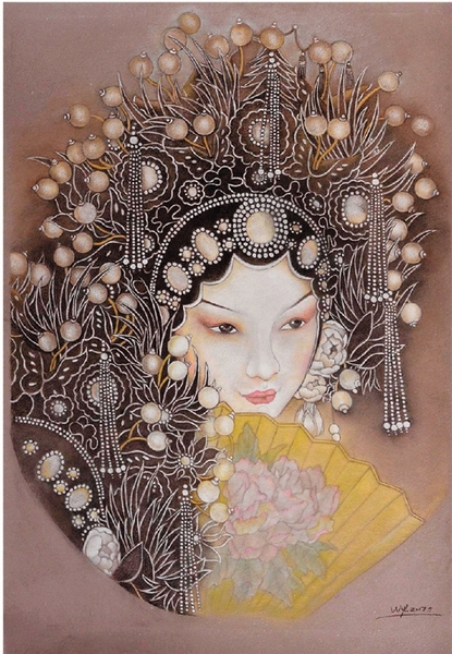 王雅兰 蝴蝶夫人 78×54.5cm 王雅兰 蝴蝶夫人 78×54.5cm