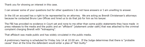 章莹颖案嫌犯律师:在庭审中 FBI还没有提供证据