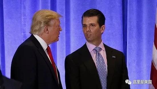 媒体:川普大儿子争宠争不过妹妹 又把爹坑大发了