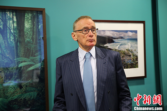 澳大利亚前外长鲍勃·卡尔。 <a target='_blank' href='http://www.chinanews.com/'>中新社</a>记者 陶社兰 摄