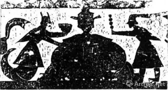 山东嘉祥西王母、庖厨图拓片