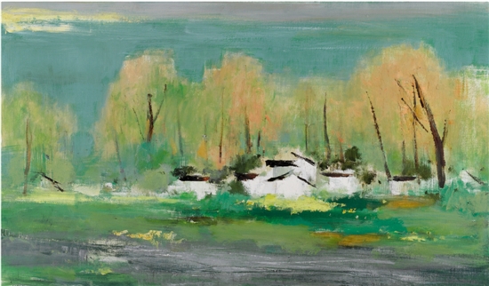 苏天赐 春 油画 71×125cm 2006年 苏天赐 春 油画 71×125cm 2006年