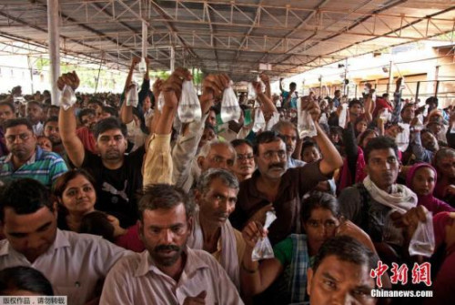 资料图：印度民众
