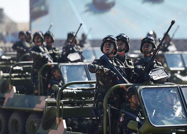 庆祝中国人民解放军建军90周年阅兵举行