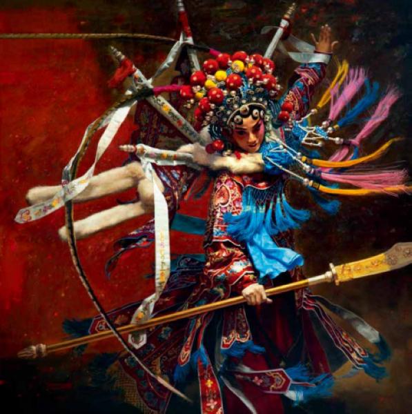 王力克 《传奇流光溢彩》 150cm×150cm 2015年_nEO_IMG.jpg