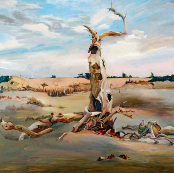 乌日娜 《胡杨神树》 160cm×160cm 2012年_nEO_IMG.jpg