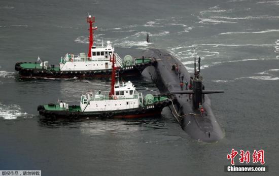 报道称，此次，“密歇根”是作为“卡尔·文森”号航母战斗群的一员抵达朝鲜半岛。