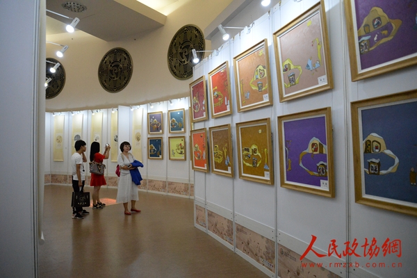 赵学敏、林帝浣、袁小楼二十四节气诗书画展现场 (2)