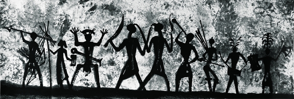 大地主人2016年纸本水墨136CMX40CM 大地主人2016年纸本水墨136CMX40CM