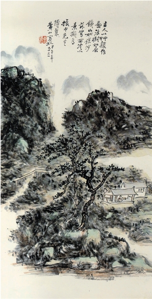 黄宾虹 西泠小景 中国画 黄宾虹 西泠小景 中国画