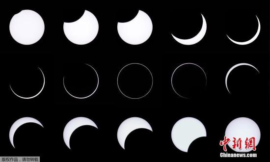 资料图：日食现象。
