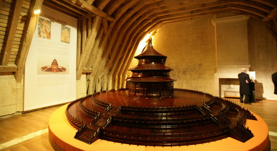 紫檀雕天坛祈年殿 紫檀雕天坛祈年殿