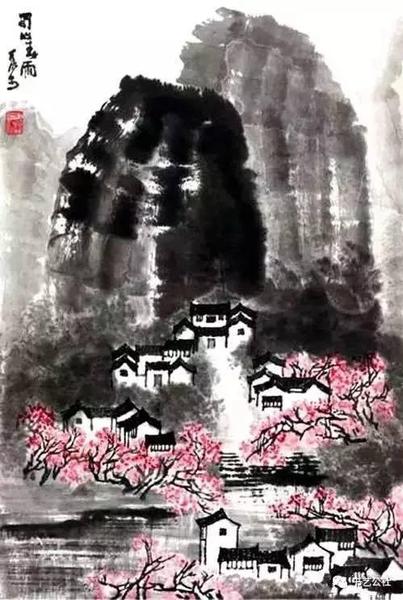 马化腾收藏的李可染作品《蜀山春雨》