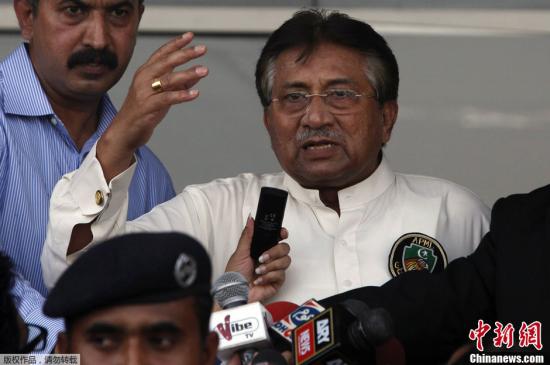 资料图：巴基斯坦前总统穆沙拉夫。